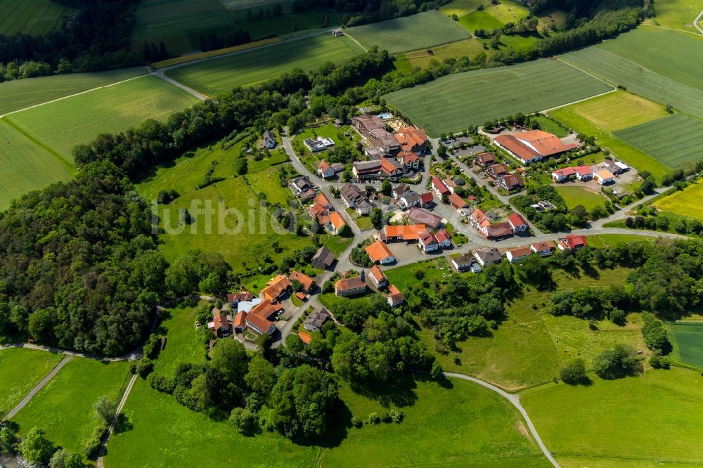 Luftbild Oberorke - Dorf - Ansicht in Oberorke im Bundesland Hessen, Deutschland