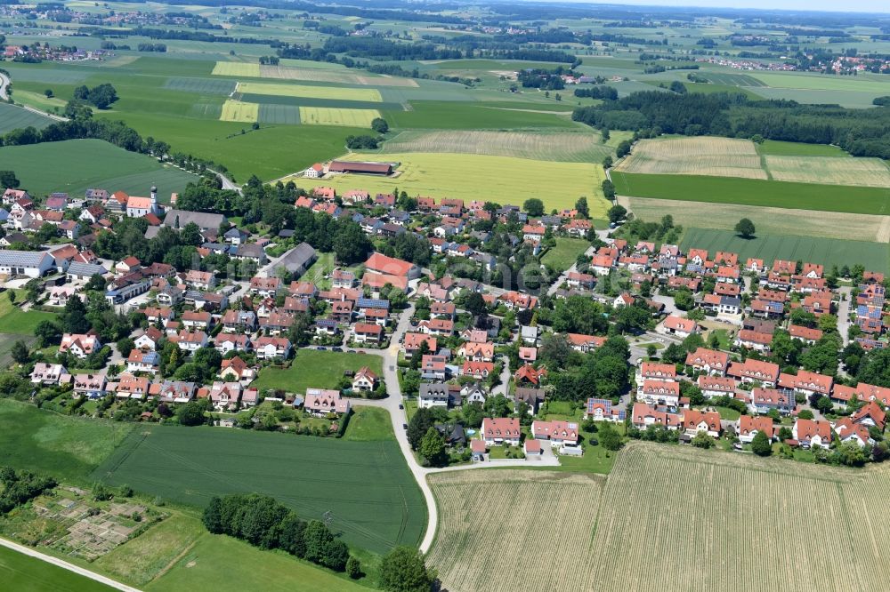 Luftaufnahme Oberroth - Dorf - Ansicht in Oberroth im Bundesland Bayern, Deutschland