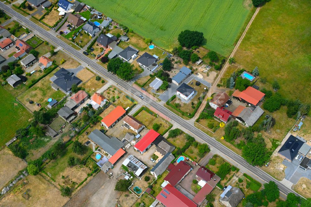 Luftaufnahme Oebisfelde - Dorf - Ansicht in Oebisfelde im Bundesland Sachsen-Anhalt, Deutschland