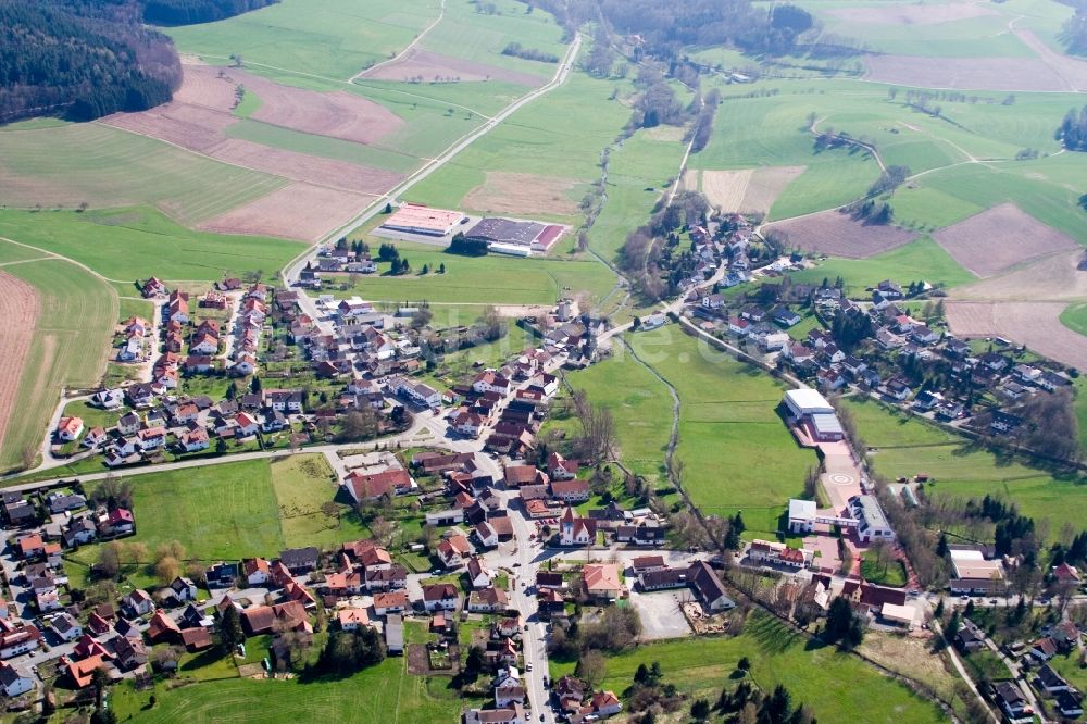 Wald-Michelbach aus der Vogelperspektive: Dorf - Ansicht im Ortsteil Affolterbach in Wald-Michelbach im Bundesland Hessen