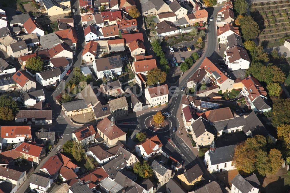 Luftaufnahme Stadecken-Elsheim - Dorf - Ansicht im Ortsteil Elsheim in Stadecken-Elsheim im Bundesland Rheinland-Pfalz, Deutschland