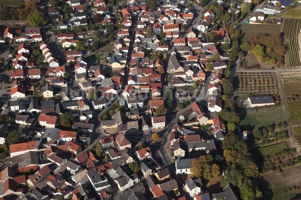 Stadecken-Elsheim von oben - Dorf - Ansicht im Ortsteil Elsheim in Stadecken-Elsheim im Bundesland Rheinland-Pfalz, Deutschland