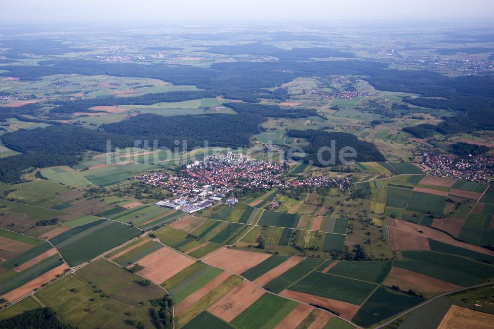 Luftaufnahme Neulingen - Dorf - Ansicht im Ortsteil Göbrichen in Neulingen im Bundesland Baden-Württemberg