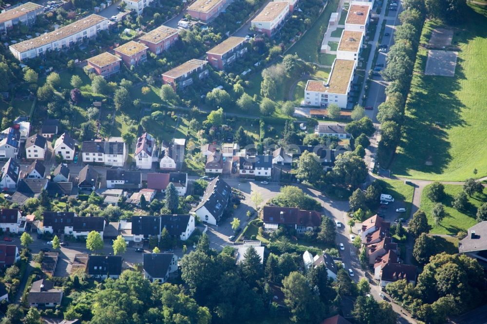 Luftaufnahme Karlsruhe - Dorf - Ansicht im Ortsteil Hohenwettersbach in Karlsruhe im Bundesland Baden-Württemberg