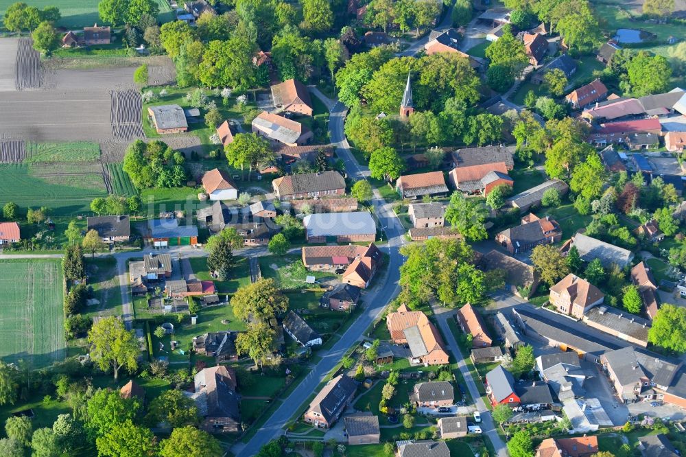 Luftbild Ostedt - Dorf - Ansicht in Ostedt im Bundesland Niedersachsen, Deutschland