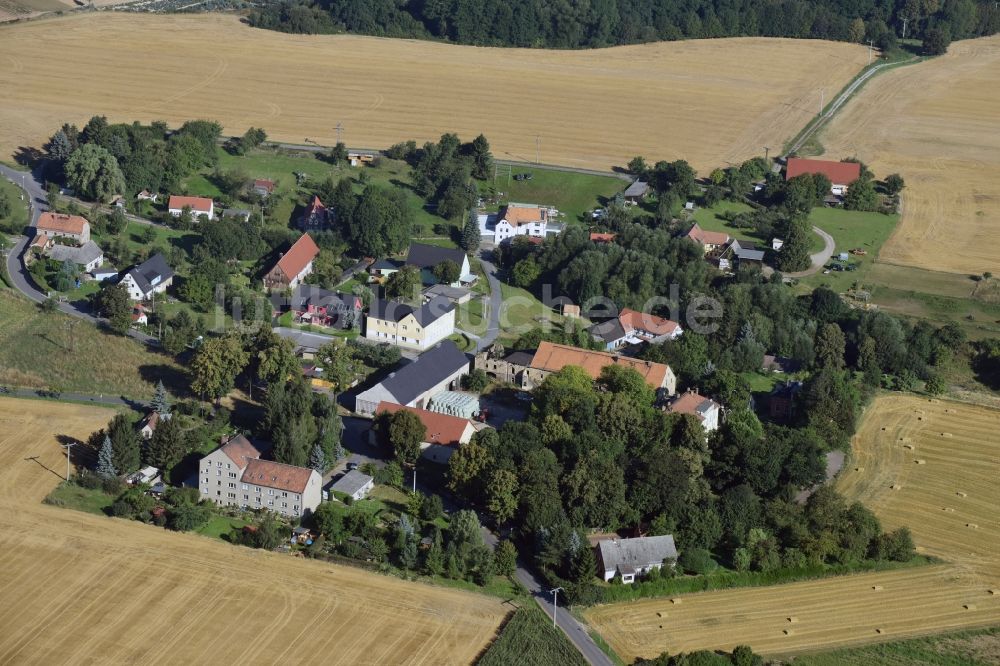 Luftbild Pegenau - Dorf - Ansicht von Pegenau im Bundesland Sachsen