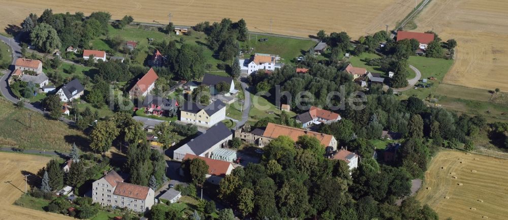 Luftaufnahme Pegenau - Dorf - Ansicht von Pegenau im Bundesland Sachsen