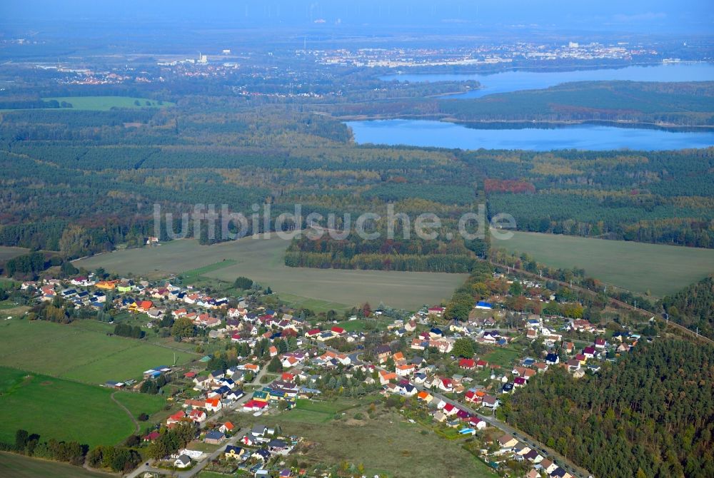 Peickwitz aus der Vogelperspektive: Dorf - Ansicht in Peickwitz im Bundesland Brandenburg, Deutschland