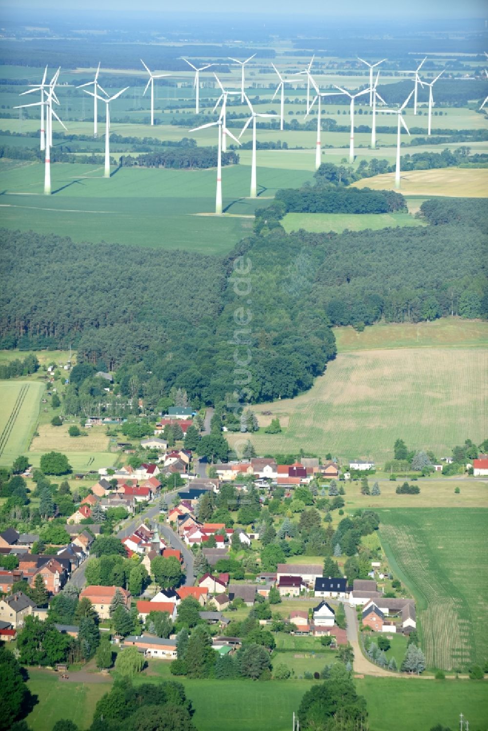 Luftbild Pitschen-Pickel - Dorf - Ansicht in Pitschen-Pickel im Bundesland Brandenburg, Deutschland