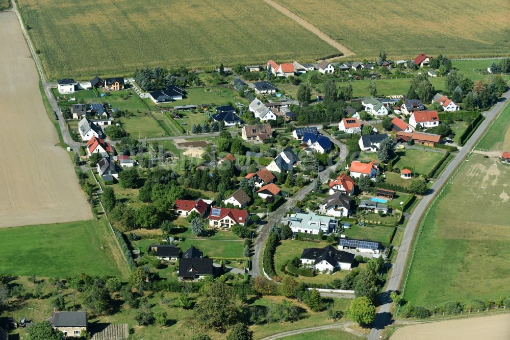 Luftbild Prießnitz - Dorf - Ansicht von Prießnitz im Bundesland Sachsen