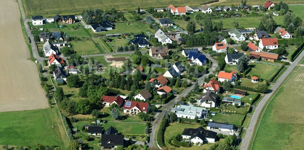 Luftaufnahme Prießnitz - Dorf - Ansicht von Prießnitz im Bundesland Sachsen