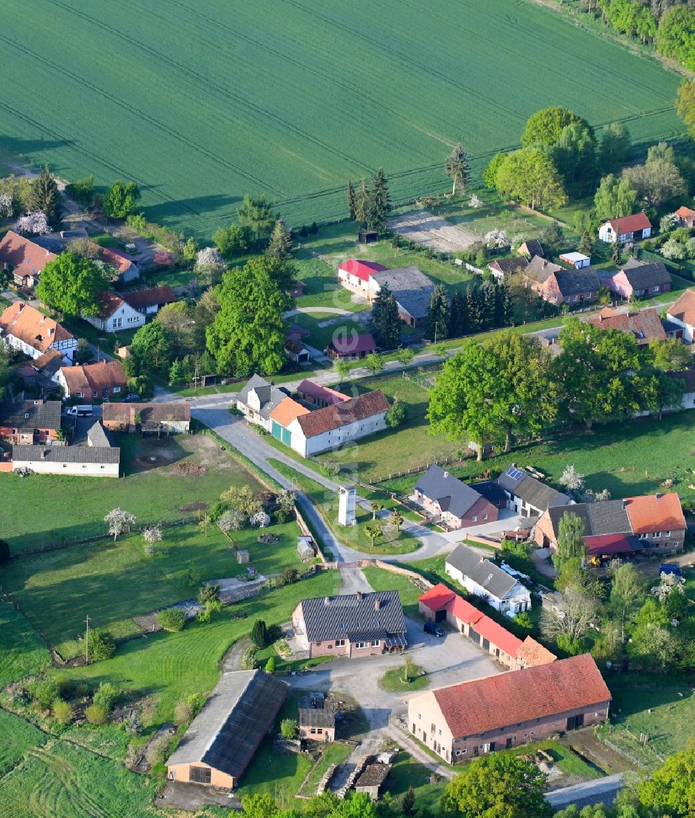 Luftaufnahme Proitze - Dorf - Ansicht in Proitze im Bundesland Niedersachsen, Deutschland