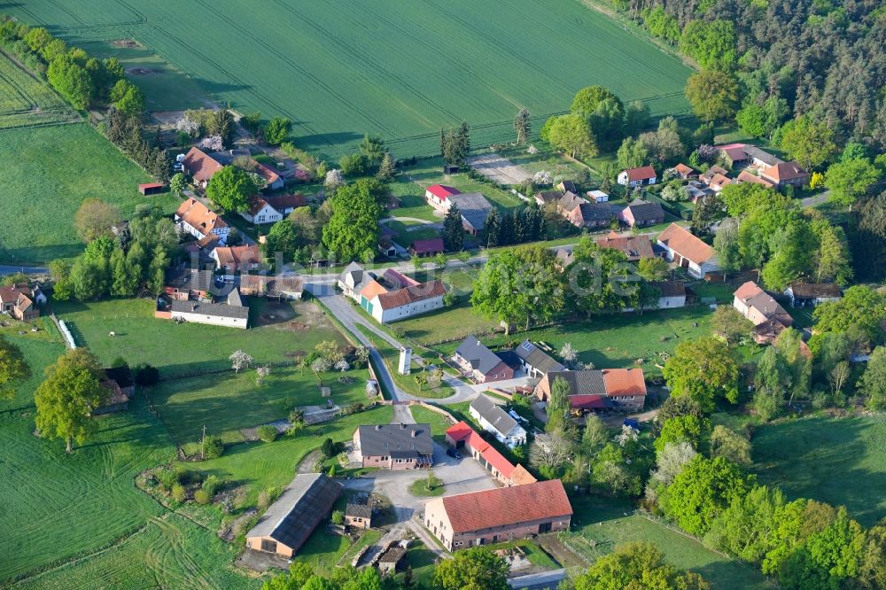 Proitze von oben - Dorf - Ansicht in Proitze im Bundesland Niedersachsen, Deutschland