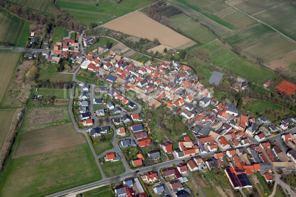 Badenheim aus der Vogelperspektive: Dorf - Ansicht am Rande von Feldern in Badenheim im Bundesland Rheinland-Pfalz