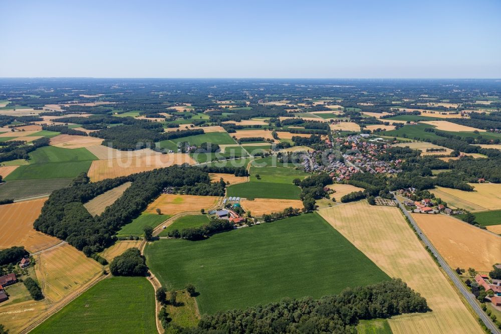 Luftbild Brock - Dorf - Ansicht am Rande von Feldern in Brock im Bundesland Nordrhein-Westfalen, Deutschland