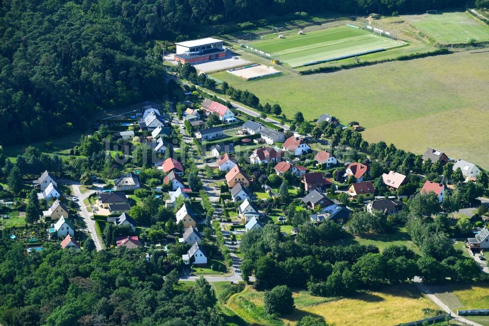 Luftaufnahme Criewen - Dorf - Ansicht am Rande von Feldern in Criewen im Bundesland Brandenburg, Deutschland