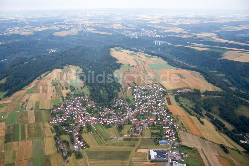 Donsieders aus der Vogelperspektive: Dorf - Ansicht am Rande von Feldern in Donsieders im Bundesland Rheinland-Pfalz