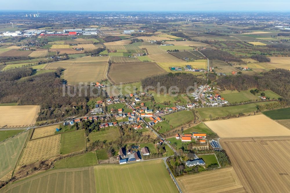 Luftbild Flierich - Dorf - Ansicht am Rande von Feldern in Flierich im Bundesland Nordrhein-Westfalen, Deutschland