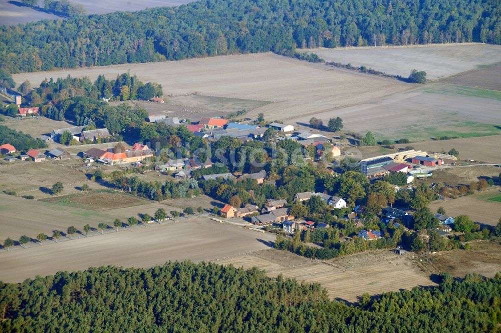 Gedelitz von oben - Dorf - Ansicht am Rande von Feldern in Gedelitz im Bundesland Niedersachsen, Deutschland