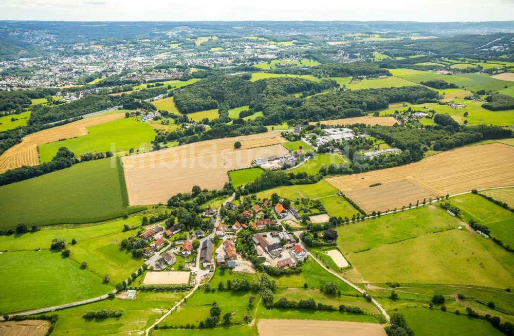 Gevelsberg von oben - Dorf - Ansicht am Rande von Feldern in Gevelsberg im Bundesland Nordrhein-Westfalen - NRW, Deutschland