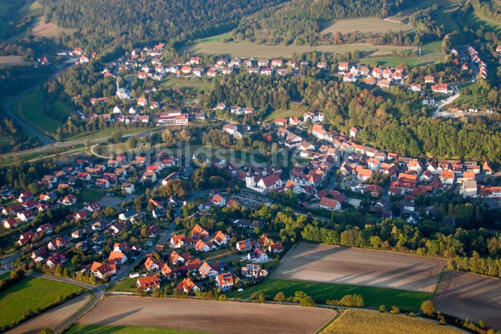 Luftbild Heiligenstadt i.OFr. - Dorf - Ansicht am Rande von Feldern in Heiligenstadt i.OFr. im Bundesland Bayern, Deutschland