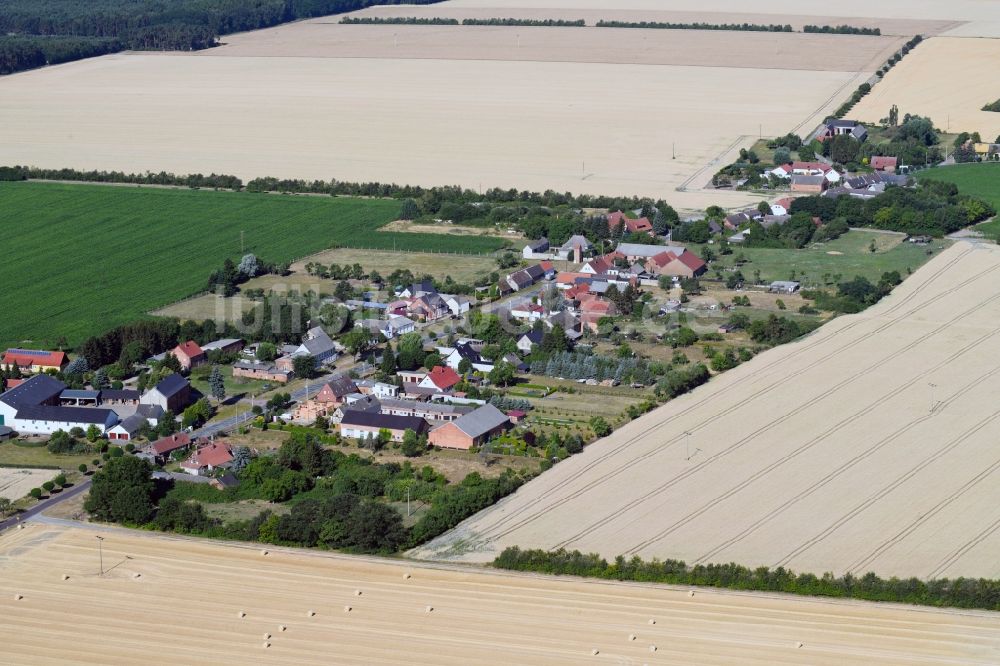 Luftbild Vietzen - Dorf - Ansicht am Rande von Feldern in Vietzen im Bundesland Sachsen-Anhalt, Deutschland