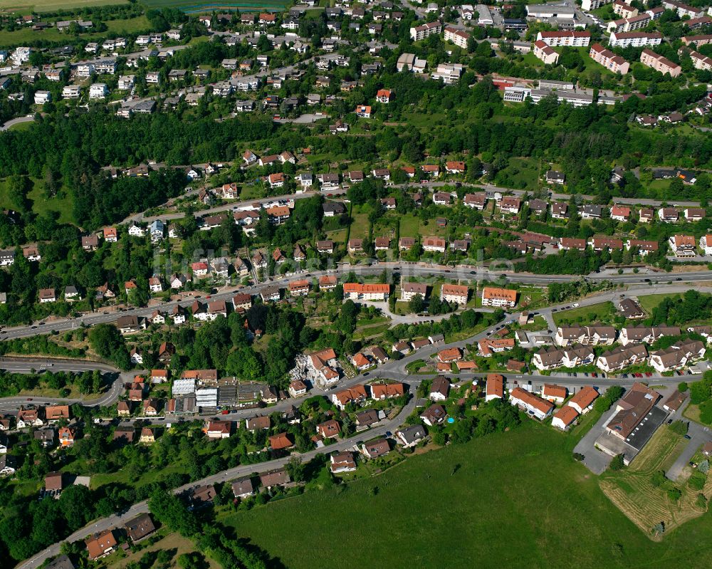 Luftbild Alzenberg - Dorf - Ansicht am Rande von Waldgebieten in Alzenberg im Bundesland Baden-Württemberg, Deutschland