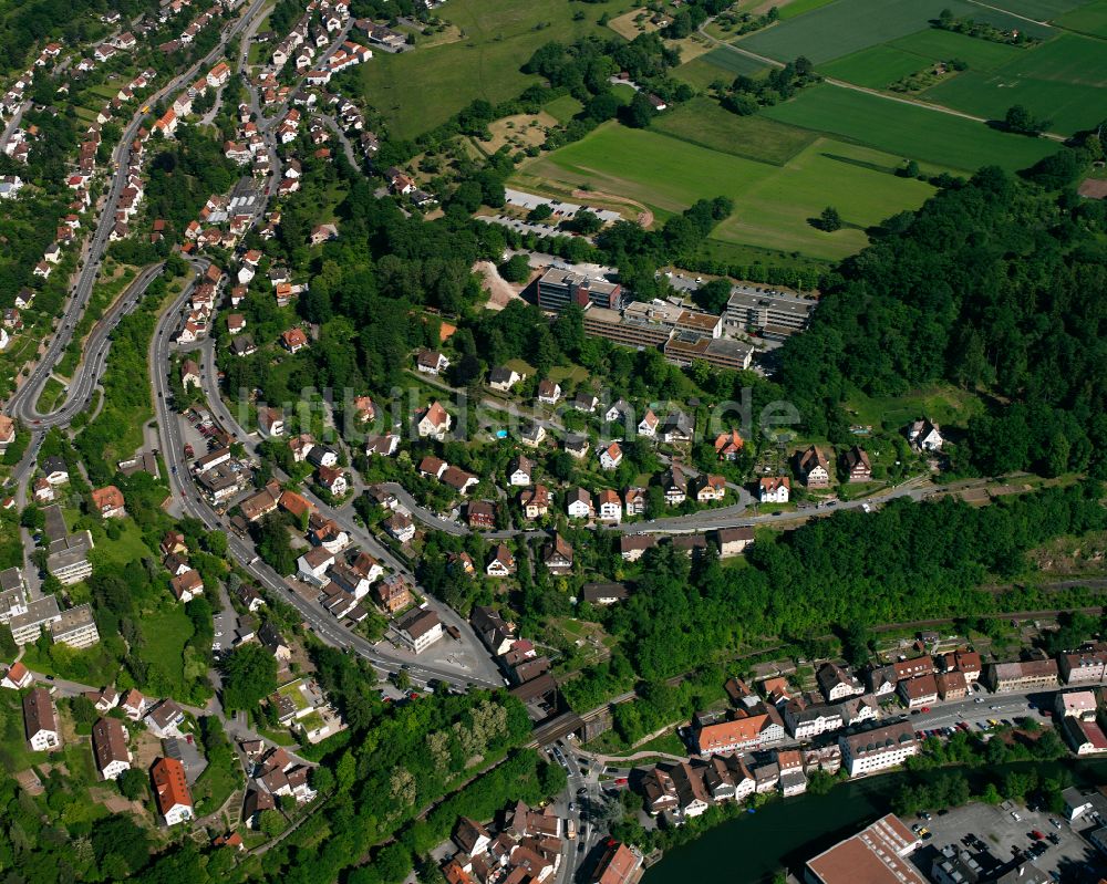 Luftbild Alzenberg - Dorf - Ansicht am Rande von Waldgebieten in Alzenberg im Bundesland Baden-Württemberg, Deutschland