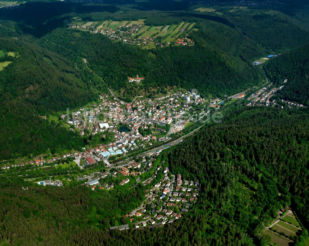 Luftbild Bad Liebenzell - Dorf - Ansicht Am Rande Von Waldgebieten In ...