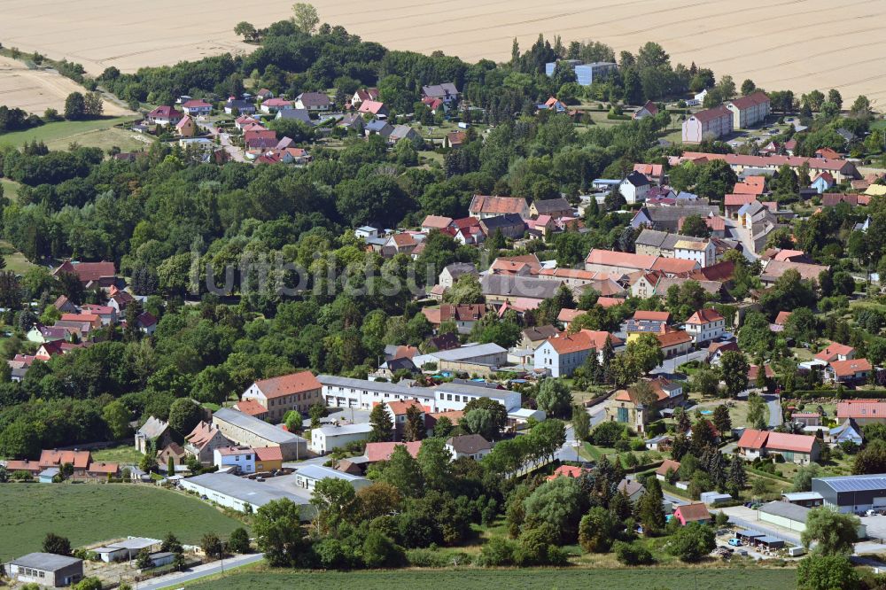 Luftbild Dederstedt - Dorf - Ansicht am Rande von Waldgebieten in Dederstedt im Bundesland Sachsen-Anhalt, Deutschland