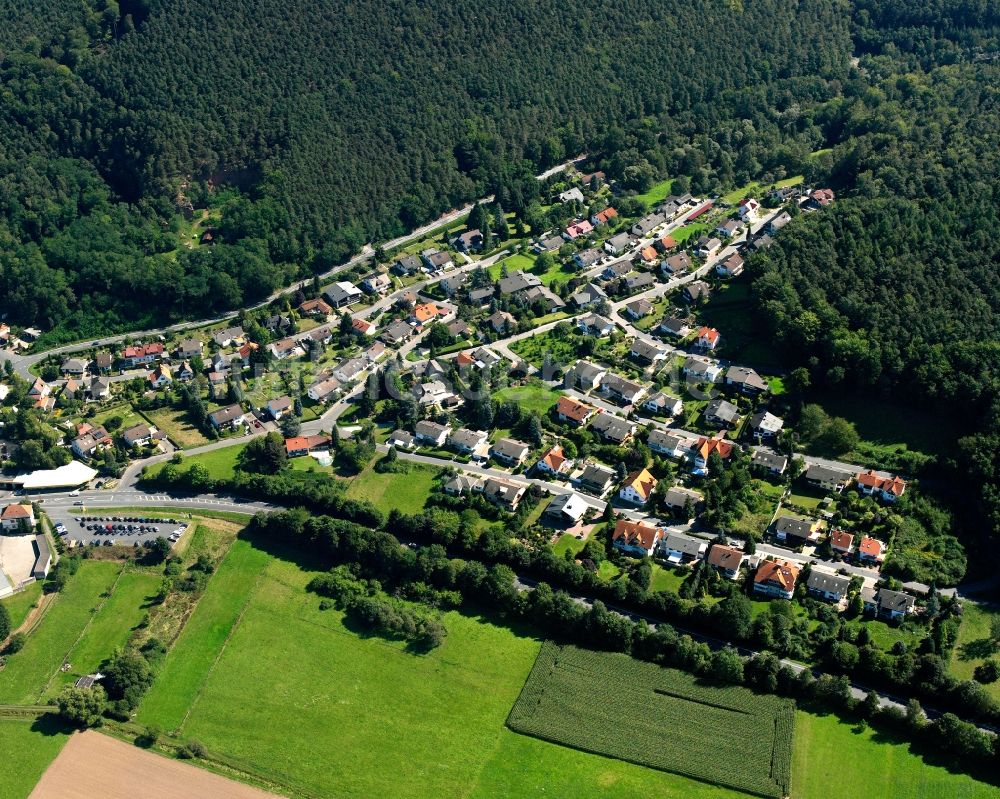 Dusenbach von oben - Dorf - Ansicht am Rande Waldgebieten in Dusenbach im Bundesland Hessen, Deutschland