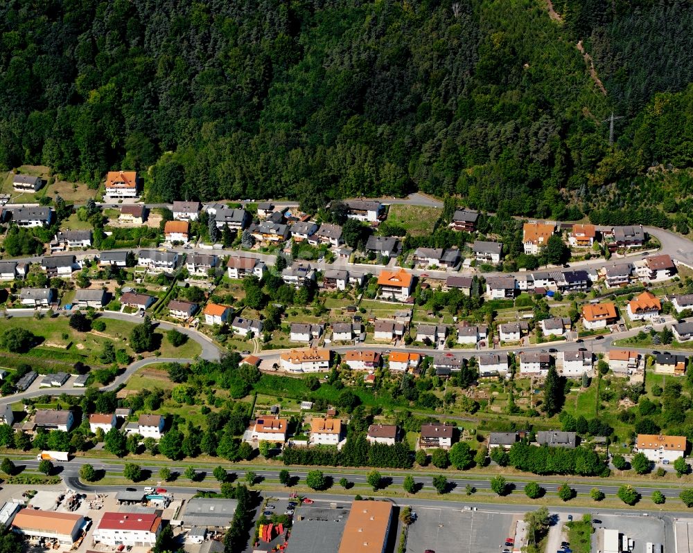 Dusenbach von oben - Dorf - Ansicht am Rande Waldgebieten in Dusenbach im Bundesland Hessen, Deutschland