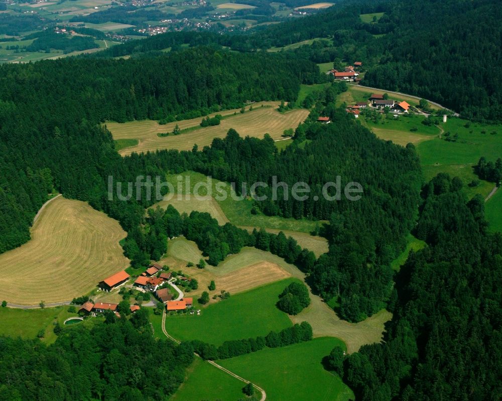 Luftbild Edersberg - Dorf - Ansicht am Rande Waldgebieten in Edersberg im Bundesland Bayern, Deutschland