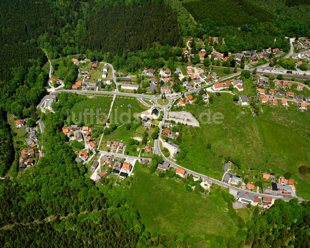 Luftbild Elend - Dorf - Ansicht am Rande von Waldgebieten in Elend im Bundesland Sachsen-Anhalt, Deutschland