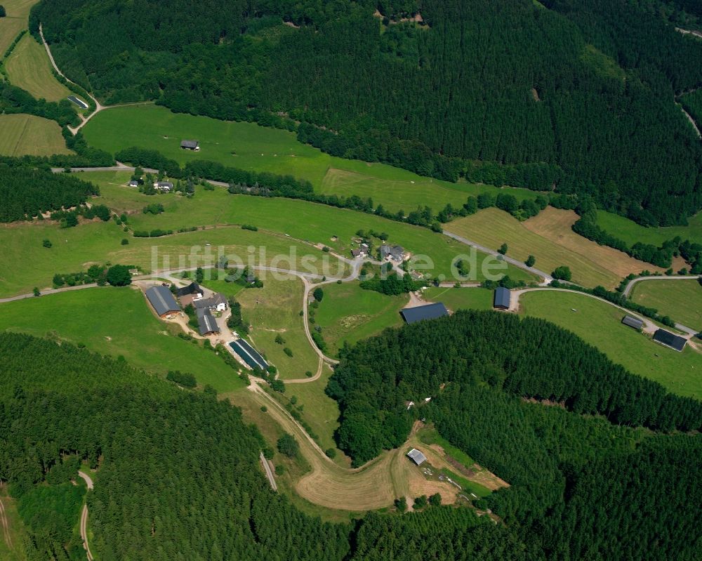 Luftbild Elsoff - Dorf - Ansicht am Rande Waldgebieten in Elsoff im Bundesland Nordrhein-Westfalen, Deutschland