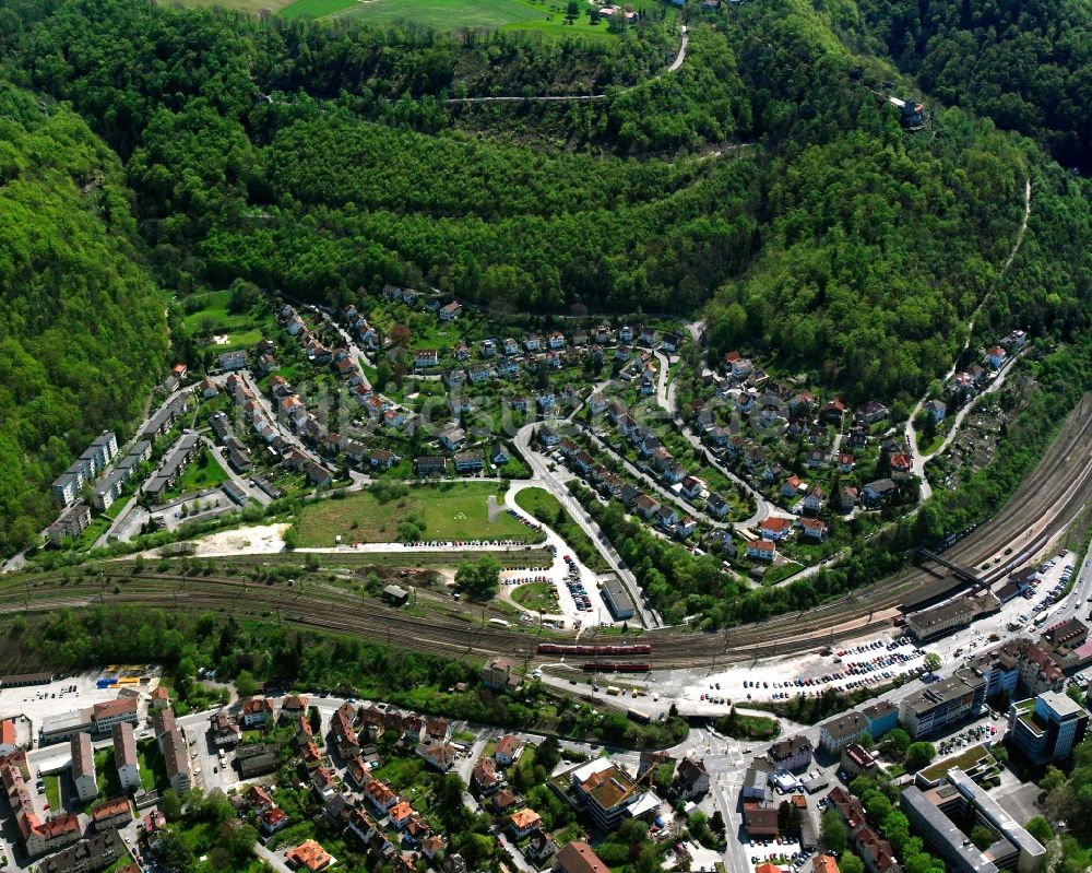 Luftbild Geislingen an der Steige - Dorf - Ansicht am Rande Waldgebieten in Geislingen an der Steige im Bundesland Baden-Württemberg, Deutschland