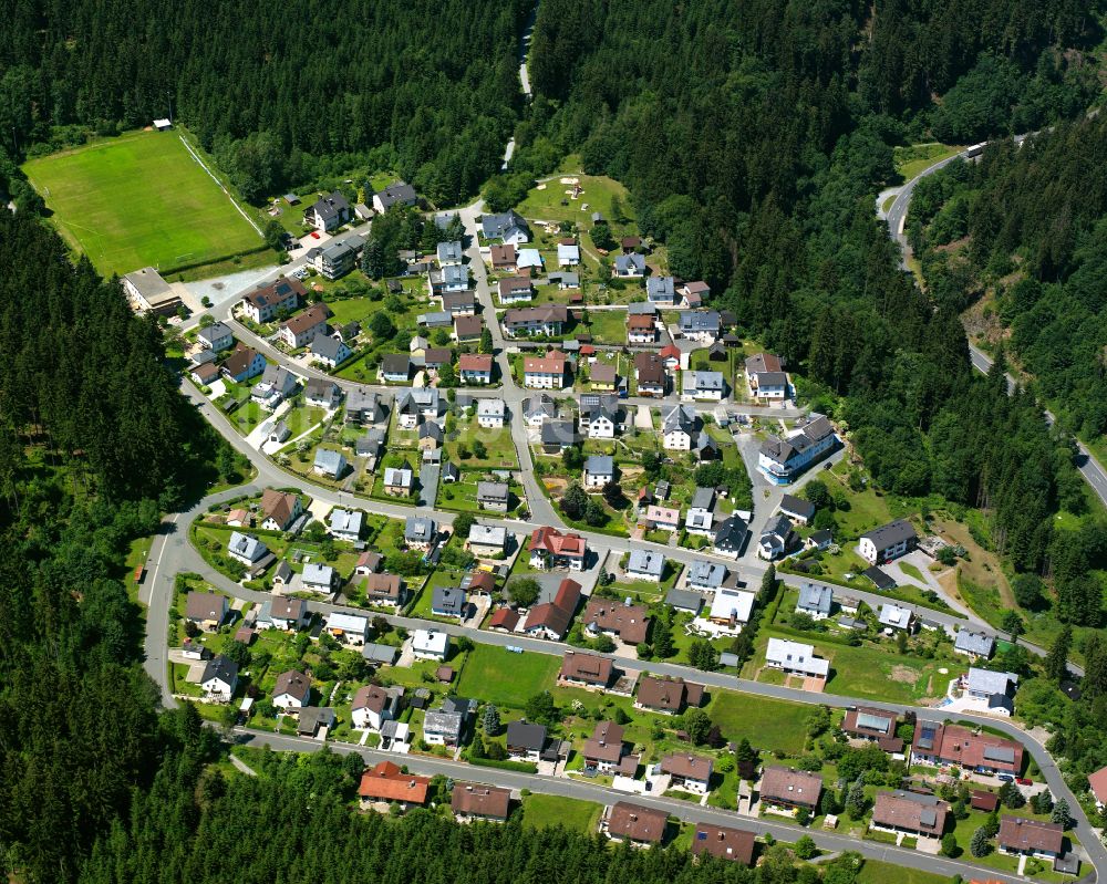 Luftbild Geroldsgrün - Dorf - Ansicht am Rande von Waldgebieten in Geroldsgrün im Bundesland Bayern, Deutschland