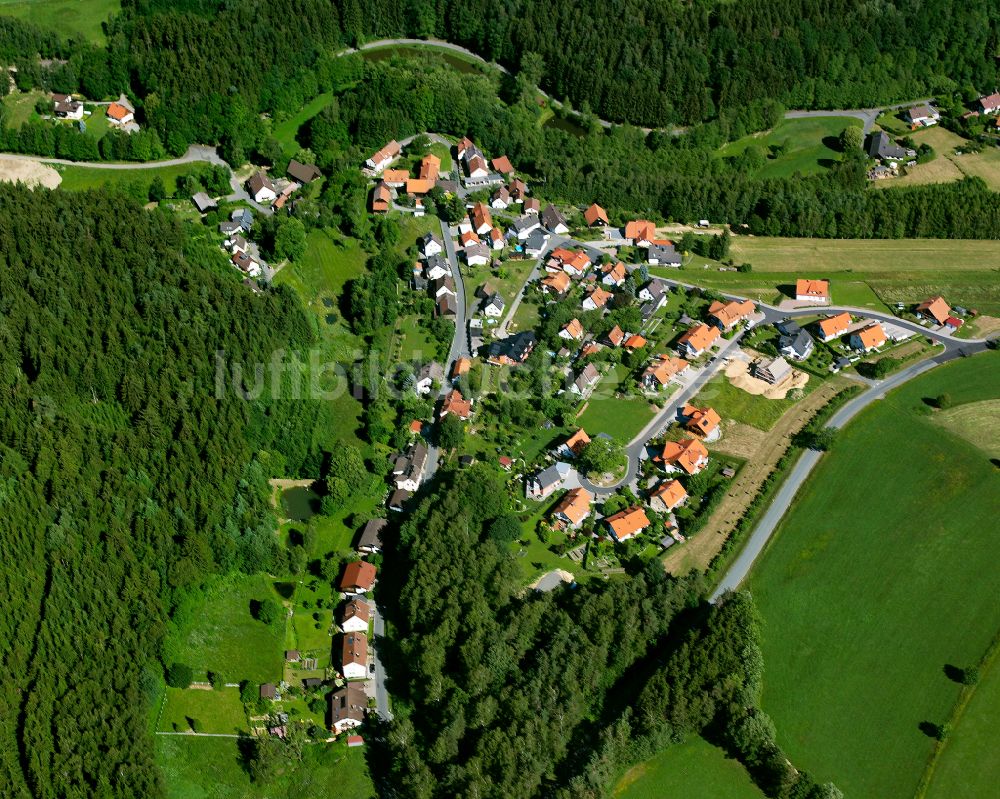 Luftbild Grünstein - Dorf - Ansicht am Rande von Waldgebieten in Grünstein im Bundesland Bayern, Deutschland