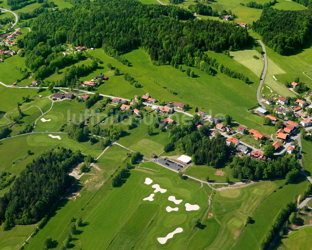 Luftbild Haslach - Dorf - Ansicht am Rande von Waldgebieten in Haslach im Bundesland Bayern, Deutschland