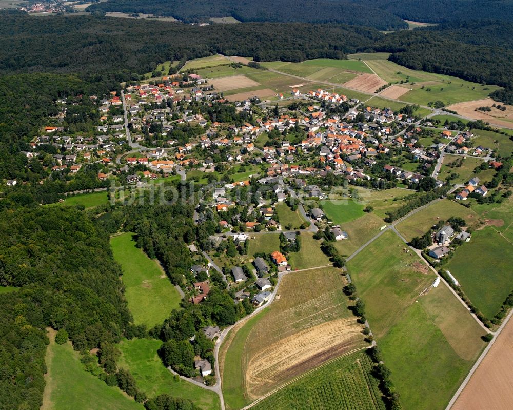 Luftbild Hassenroth - Dorf - Ansicht am Rande Waldgebieten in Hassenroth im Bundesland Hessen, Deutschland