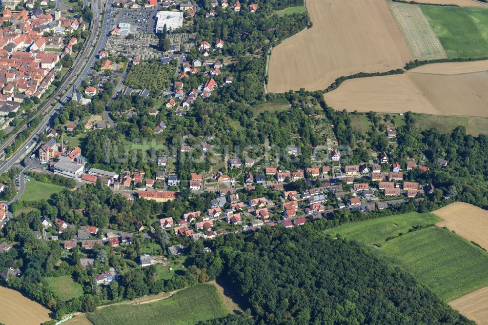 Luftbild Hohestadt - Dorf - Ansicht am Rande von Waldgebieten in Hohestadt im Bundesland Bayern, Deutschland