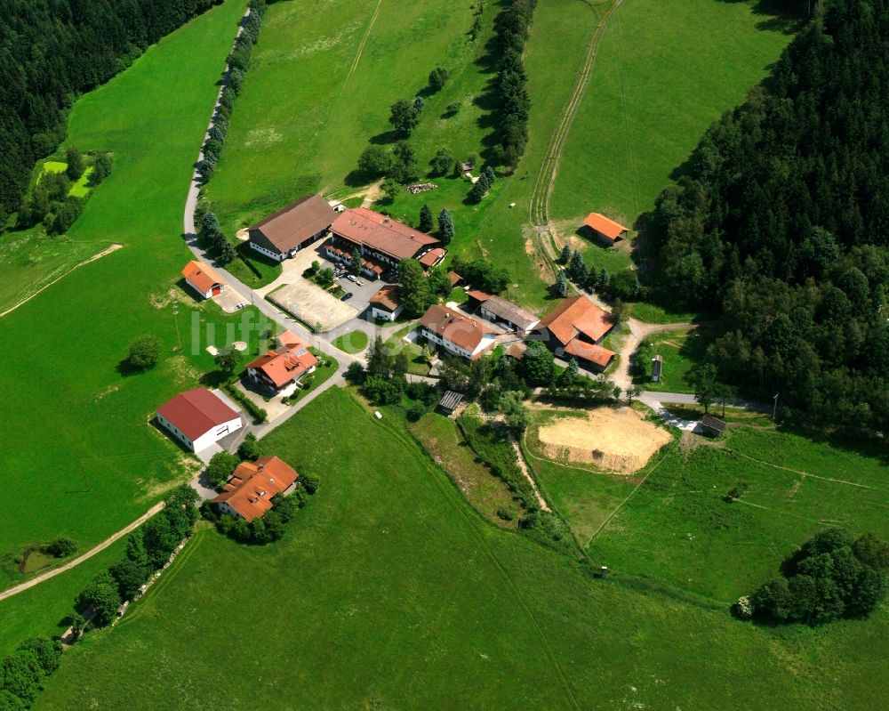 Luftbild Maierhof - Dorf - Ansicht am Rande Waldgebieten in Maierhof im Bundesland Bayern, Deutschland