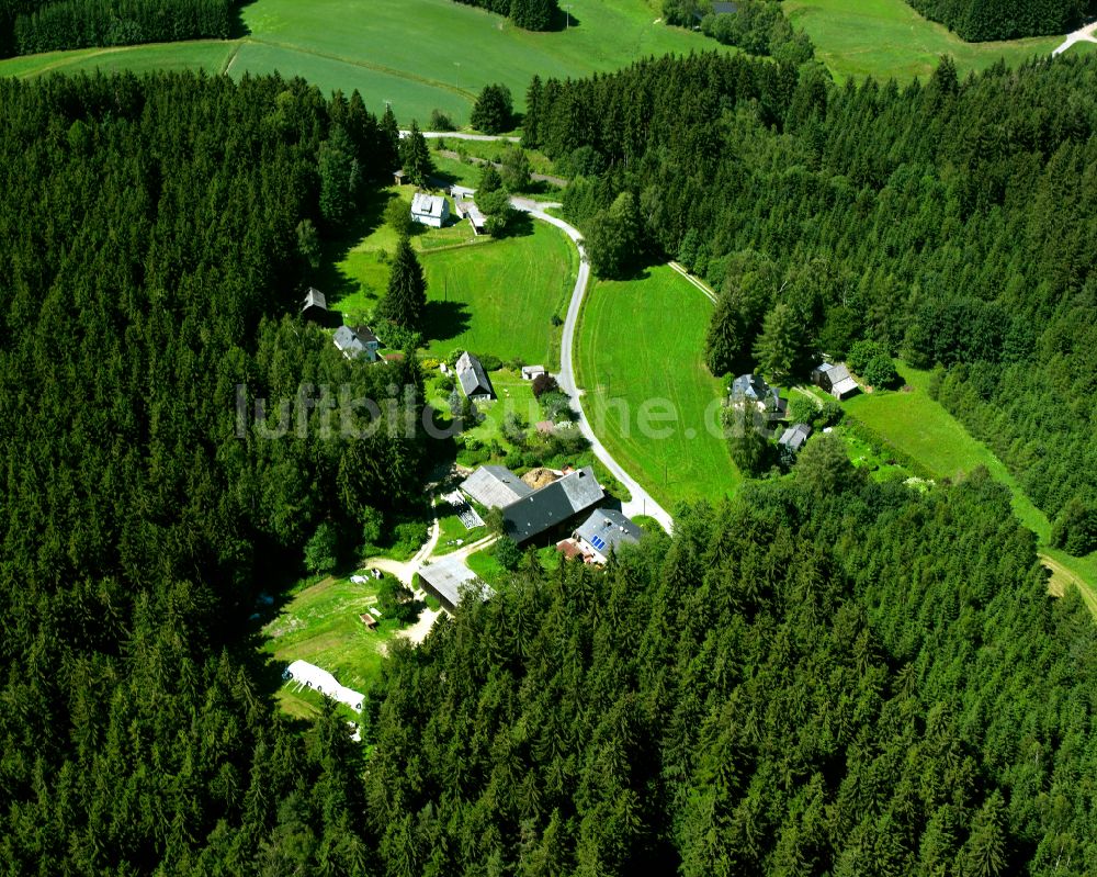 Luftbild Marlesreuth - Dorf - Ansicht am Rande von Waldgebieten in Marlesreuth im Bundesland Bayern, Deutschland