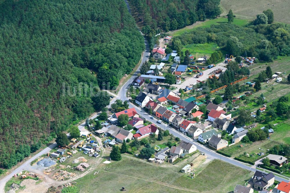 Luftbild Neu Stahnsdorf - Dorf - Ansicht am Rande von Waldgebieten in Neu Stahnsdorf im Bundesland Brandenburg, Deutschland