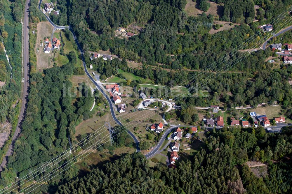 Luftbild Neuhütten - Dorf - Ansicht am Rande von Waldgebieten in Neuhütten im Bundesland Bayern, Deutschland