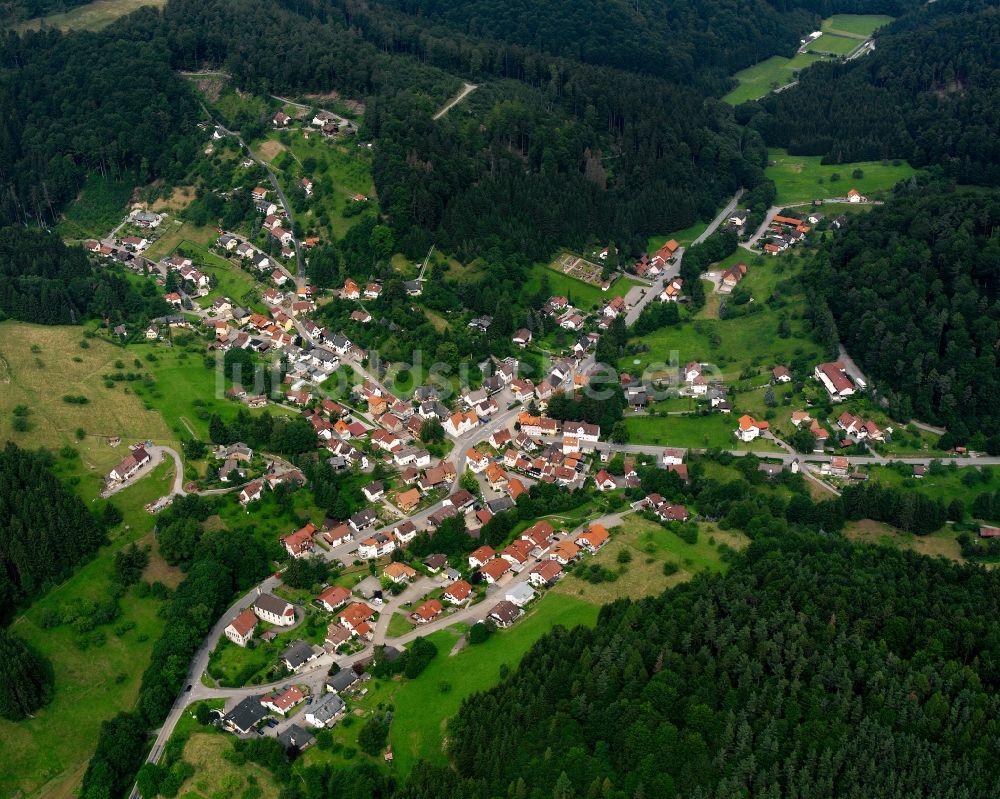 Luftaufnahme Neulautern - Dorf - Ansicht am Rande Waldgebieten in Neulautern im Bundesland Baden-Württemberg, Deutschland