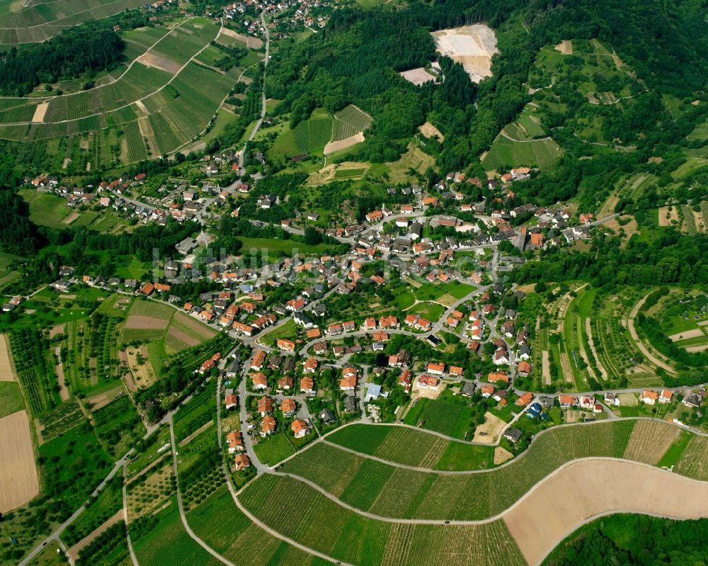 Neusatz aus der Vogelperspektive: Dorf - Ansicht am Rande Waldgebieten in Neusatz im Bundesland Baden-Württemberg, Deutschland