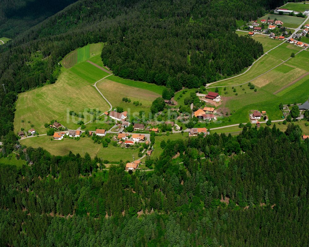 Luftbild Neuweiler - Dorf - Ansicht am Rande von Waldgebieten in Neuweiler im Bundesland Baden-Württemberg, Deutschland