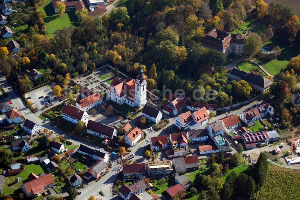 Luftbild Oberstadion - Dorf - Ansicht am Rande von Waldgebieten in Oberstadion im Bundesland Baden-Württemberg, Deutschland