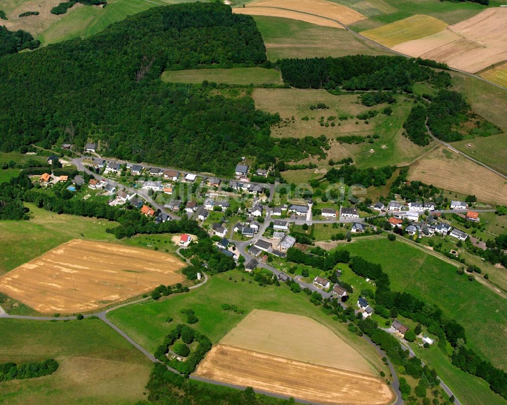 Luftbild Oberwörresbach - Dorf - Ansicht am Rande Waldgebieten in Oberwörresbach im Bundesland Rheinland-Pfalz, Deutschland